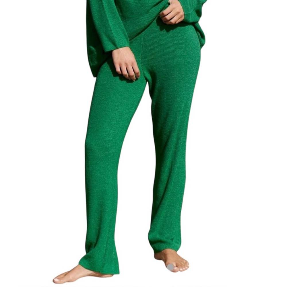 Free People Beach Malibu Solid Pant Green Size XL